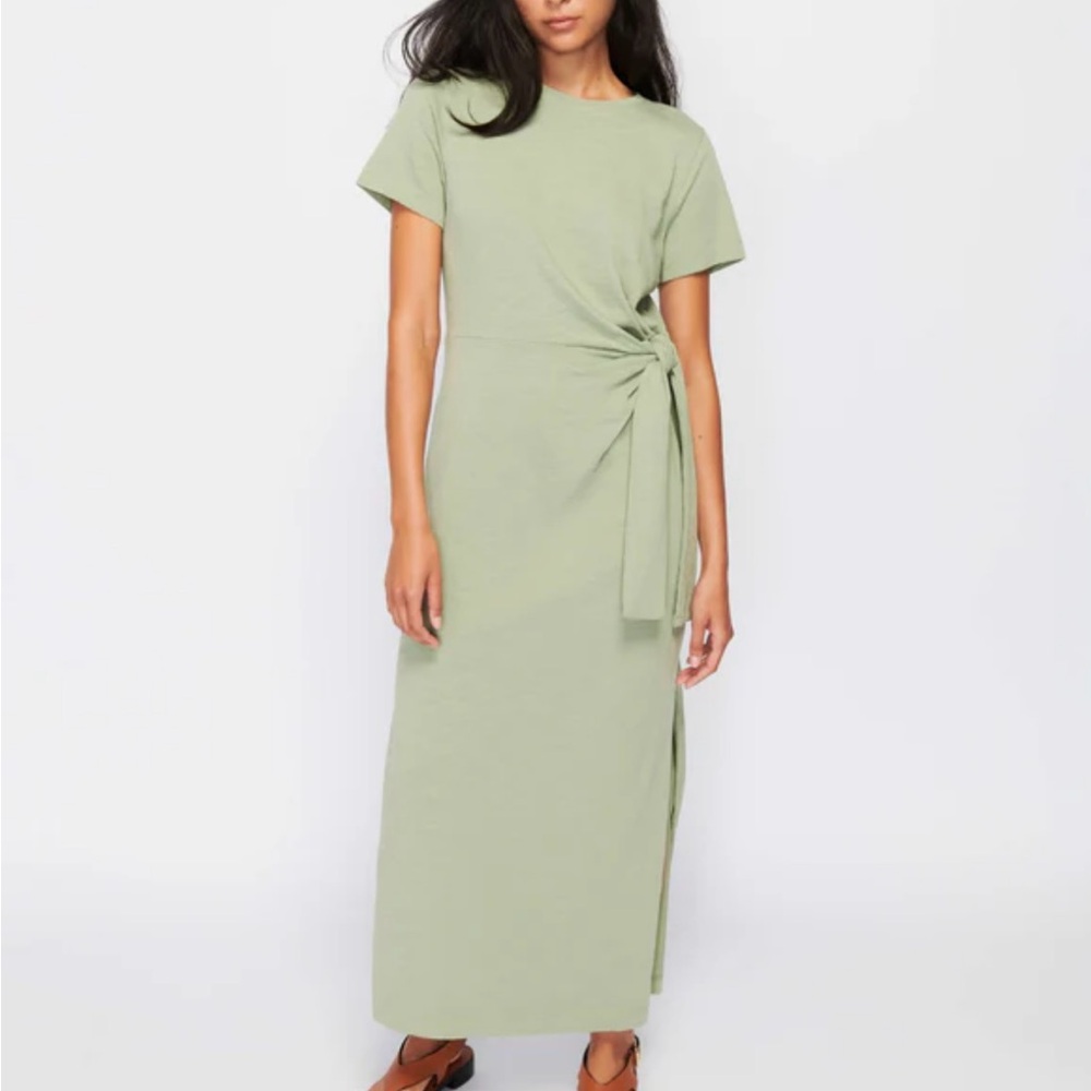 Anthropologie Native Green Lavi Tee Shirt Maxi Dress, size M.